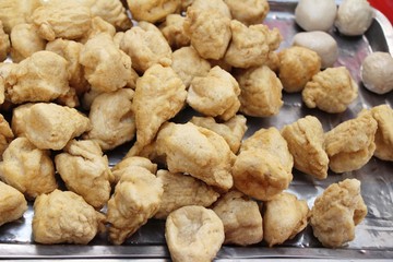 Fried meatballs is delicious at street food