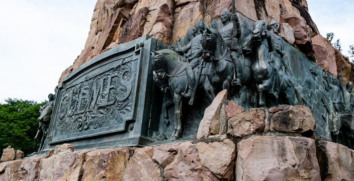 Salta/Salta/Argentina - 11/01/2019: Monument General Martin Miguel de Guemes