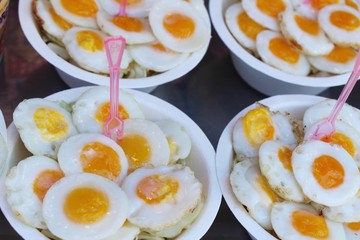 Quail eggs is delicious in street food
