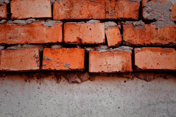 old red brick wall texture background