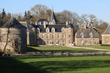 Fototapeta na wymiar Château de la Bourbansais