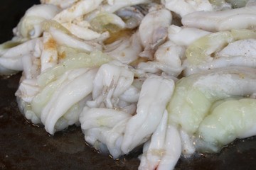 Grilled squid is delicious at street food