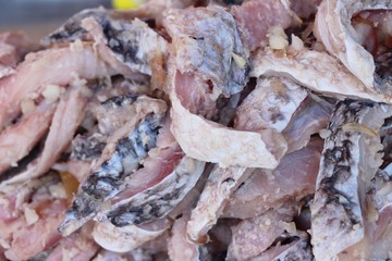 pickled fish for cooking at street food