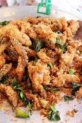 Fried fish is tasty at street food