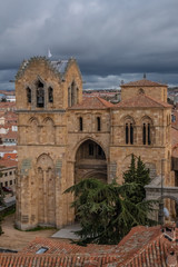 Fototapeta premium The Basilica de los Santos Hermanos Martires, Vicente, Sabina y Cristeta, best known as Basilica de San Vicente, Avila, Castile-Leon, Spain.