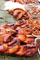 Grilled chicken is delicious at street food