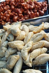 Fried meatballs is delicious at street food