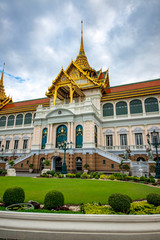 Naklejka premium Gran Palace Wat Phra Kaew Temple in Bangkok, Thailand