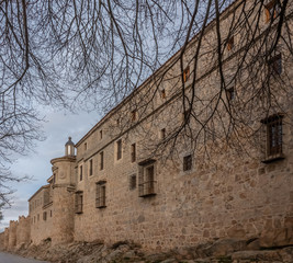 The magnificent medieval walls of Avila, Castile-Leon, Spain. A UNESCO World Heritage Site completed between the 11th and 14th centuries