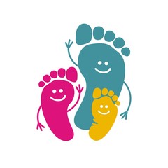 different size footprints