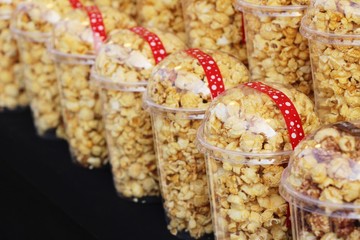 Popcorn with butter delicious on street food