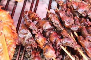 Grilled chicken is delicious at street food
