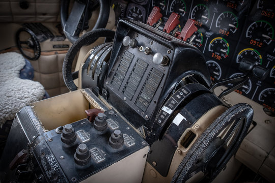 Cockpit Of A Convair 580