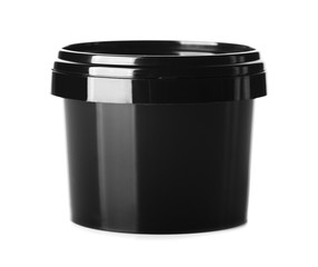 Black packaging clear cosmetic cream pot