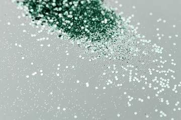 Color glitter - macro photo