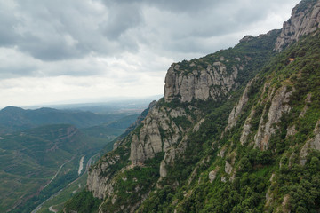 Fototapeta na wymiar landscape with vast mountainous terrain