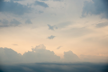 Blue sky and white cloud