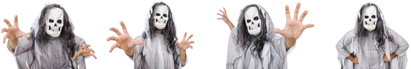 Scary man in halloween concept 