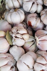 Garlic head for cooking at street food