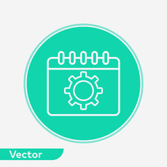 Planing calendar vector icon sign symbol