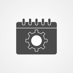 Planing calendar vector icon sign symbol