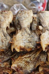 dried fish for cooking at street food