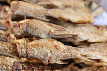 dried fish for cooking at street food