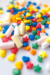 candy and marshmallows 