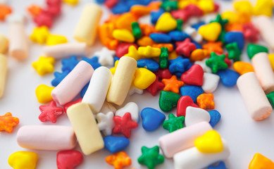 candy and marshmallows 