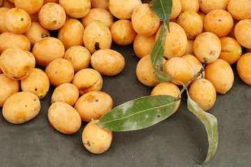 Thai plango fruit or marian plum at street food