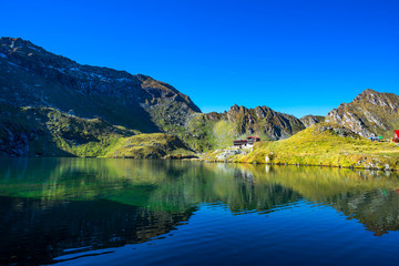 Naklejka premium Landscape on the mountain lake