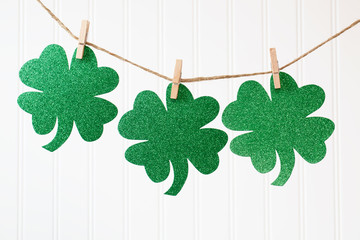 St. Patrick's Day theme with ornaments and decorations