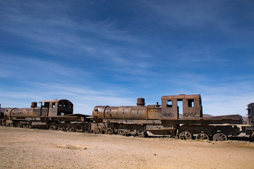 Uyuni: A Train Cemetery at Bolivian altitude