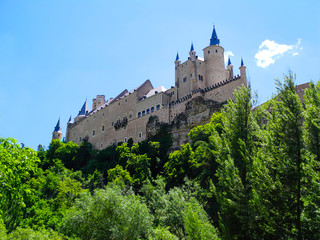 Fototapeta na wymiar Segovia castle, Spain.