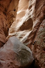 Slot canyon among the Tent Rocks, New Mexico