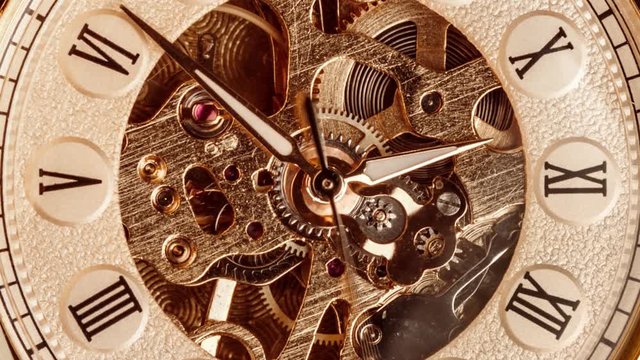 Spiral clock track of time