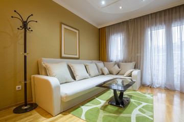 Interior of a loft apartmet living room