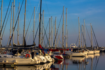 yacht and sailboat harbor