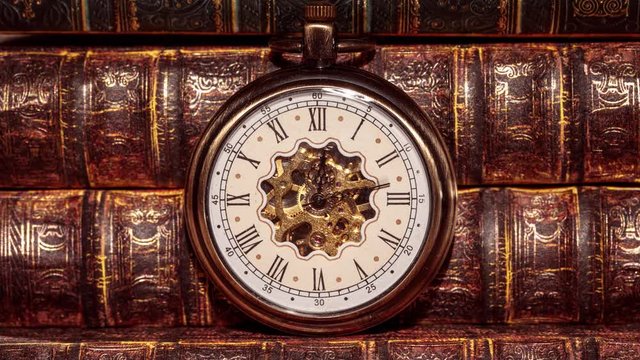 Close up on vintage clock