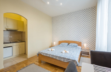 Apartment interior, bedroom