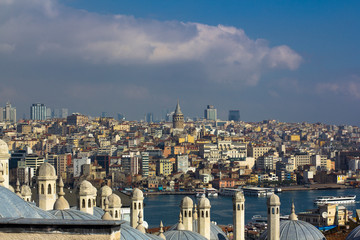 Obraz premium view on istanbul acros bosphorus