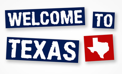 Welcome to Texas - greeting message