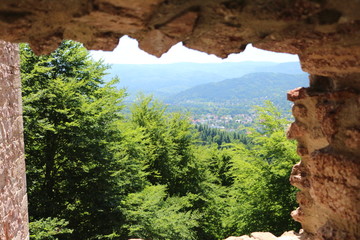 Fototapeta premium Old castle of Baden-Baden