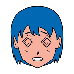face girl anime manga comic