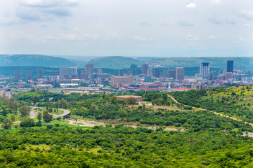 Panorama of the city of Pretoria South Africa.