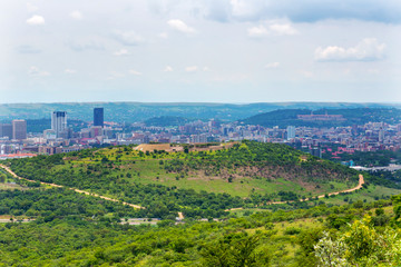 Panorama of the city of Pretoria South Africa.