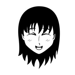 face girl anime manga comic