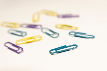 Colored paperclips