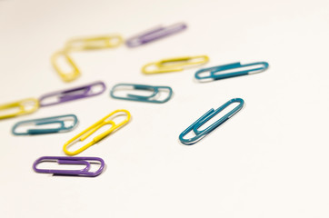 Colored paperclips