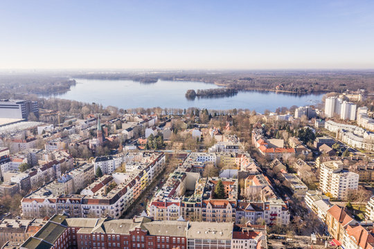 Berlin Tegel / Tegeler See Luftaufnahme